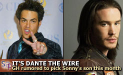 David Lago and Tom Pelphrey - The two leading contenders to be Sonny's son.