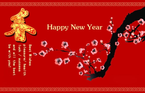 Happy New Year - With the New Year's coming,I here sincerely wish everybody have a lucky year.