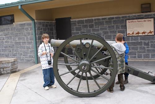 seeing bits of the past - a civil war reenactment...a canon