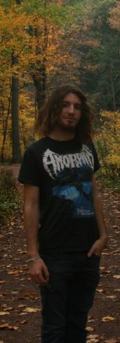me! - Me, in the woods.