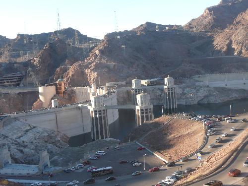 Hoover Dam - Picture of Hoover Dam taken from the Arizona side 12/29/08