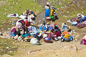 Washing Clothes - Group of women washing clothes in Peru