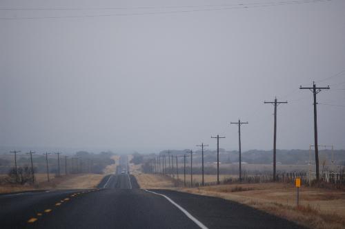 roadtrip - highway in the hill country of texas