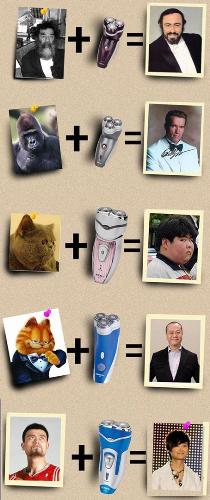 A funny celebrity photo after shaving and they wil - A funny celebrity photo after shaving and they will become to be another one