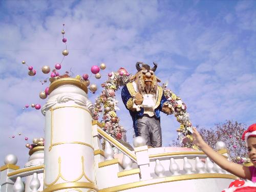 the beast - the beast during the magic kingdom parade