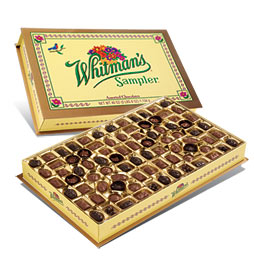 Whitman's Sampler Road Map included - Box of Whitman's candy