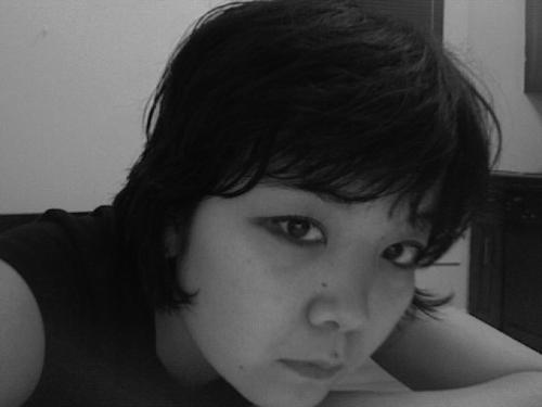 Pretending to be white and fluffy - Me attempting a dreamy look:)
