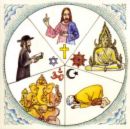 all religions - this image advice that all religions are equall and we should live together in harmony