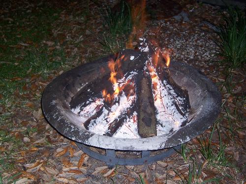 camp fire - Campfires are fun in the fall.