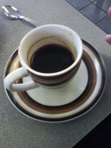 Espresso 3 - My husband and I stopped into a little coffee shop today, that I had not been in in about 15 years. Aside from a new paint job, and some great new cups, the place had not changed a bit. i loved my little espresso cup so much, I wished i could have taken it home with me. I thought the design was awsome.