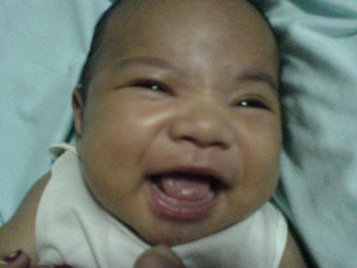 my Baby Pierre - he was playing and smiling