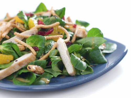 salad with chicken - donot think that salad is only made up of vegetables....u can add chicken & egg if you like to suit your tongue & make it more palatable. It will also enhance the nutritive content of the preparation.