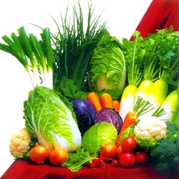 fresh vegetables - vegetables are the ultimate source of the minerals & vitamins that we need everyday. besides it provides fiber that prevents constipation.