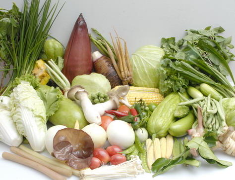Thai vegetables & herbs - Thai people use many herbs in their daily cooking besides regular vegetables.its a sort of naturotherapy for them.