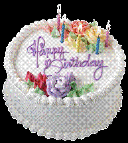 Birthday Cake - vanilla birthday cake.