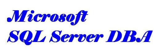 sql server dba - sql server