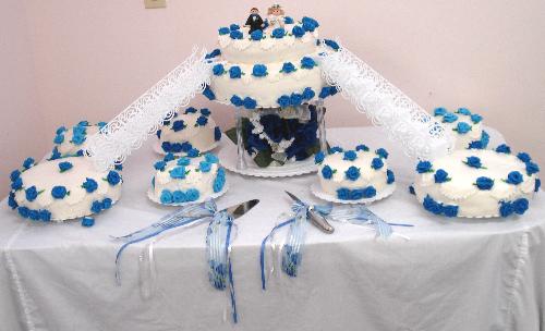 my wedding cake - the cake i decorated for my wedding