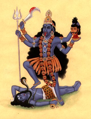 Goddess kali - All women should roll like kali, and thrash upon criminals themselves