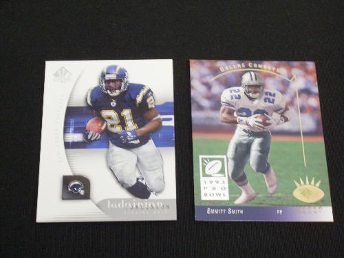 LaDainian Tomlinson and Emmitt Smith - LaDainian Tomlinson Upper Deck SP - Emmitt Smith Upper Deck SP 1993