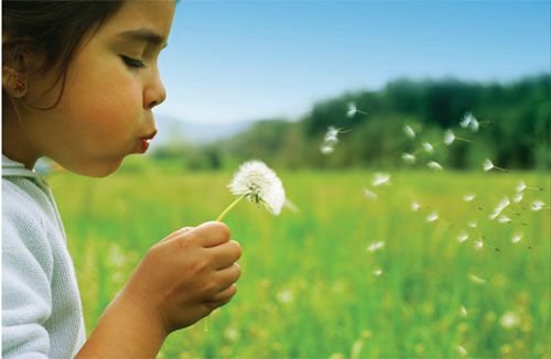 allergic child - a child having allergic