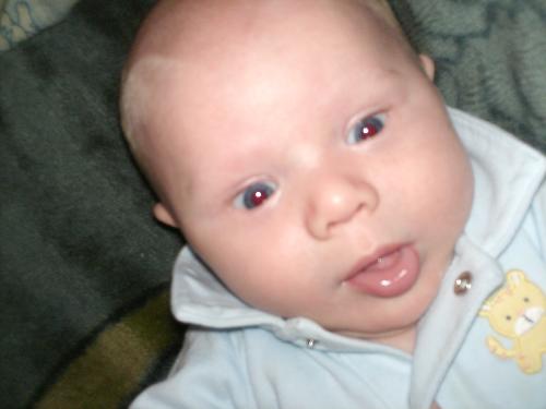 Cooper - My nephew looks funny at me like what wrong with him...