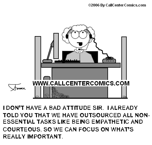 call center cartoon - my life working in a call center
