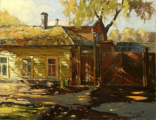 landscape painting - this painting is one of my favourite paintings.i found it from google search.it is a Russian painting.it looks so natural.is'nt it?look at the light which is created by the painter.really i admired the painter.