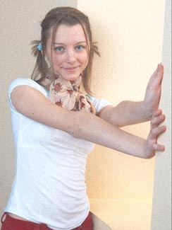 Super Model Me - Here is me pretending I'm a model! Lol. I was standing in my living room and my friend took a pic of me and wanted me to pose. I'm wearing the scarf I got for Christmas.