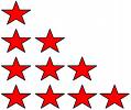 star - star rating to written lines