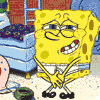 Sponge Bob - Picture of sponge Bob shivering as he needs new clothes.