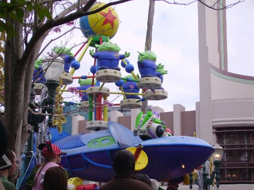 toy story - the toy story float during the parade
