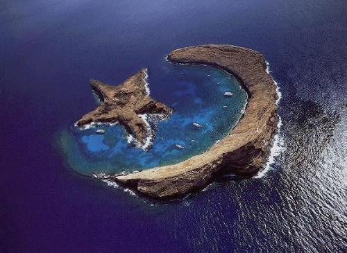 Moon and Star islands - moon and star shaped islands