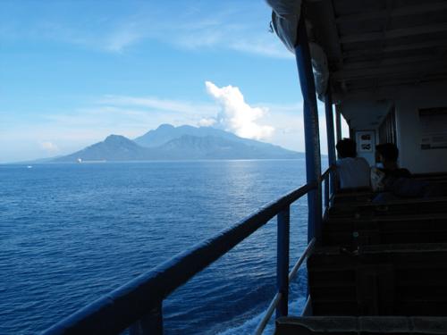 somewhere out there.. - Riding a ferry is quite enjoying.