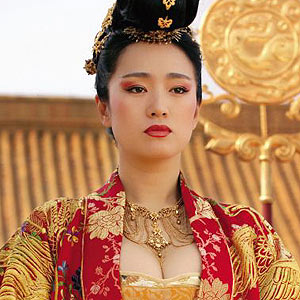 Gong Li - Her role as the empress in the Golden Flower.