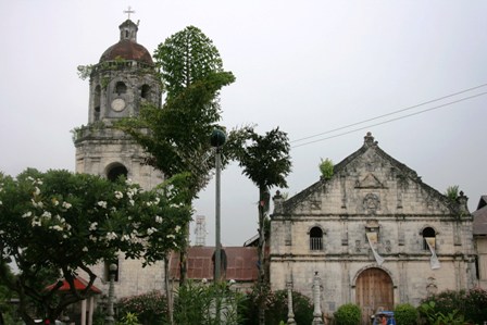 Argao Church and clock tower - Argao,Cebu island,Philippines