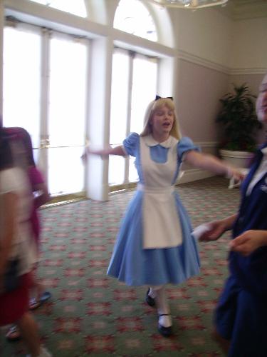disney's alice - alice in wonderland playing follow the leader