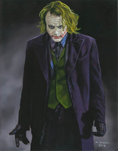 Heath Ledger Joker Painting - This is my Joker painting. 