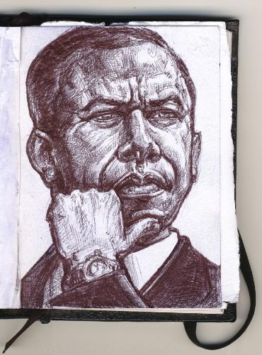 Barack Obama - Mr. President done the day after his election..