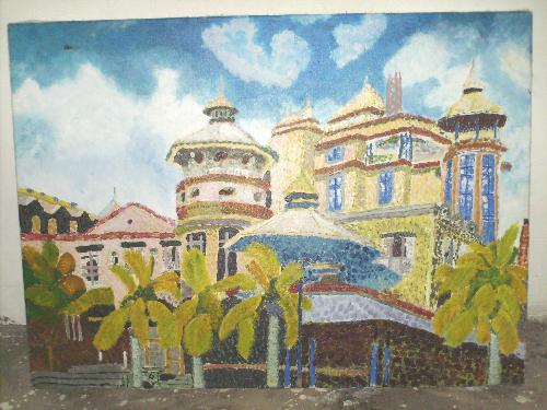 Do you think cambridge takes the correction severe - It is a painting of Caudan in Mauritius. Look at the photo carefully and tell me how much points can anyone get with that kind of drawing. Give the points out of 100. Then I'll tell you the exact pints i got for the drawing. Please i need your suggestion and your points on that picture.
