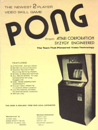Pong - This is Pong one of the first video games.