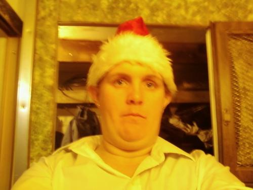 Me being a santa elf - This is me getting ready for the holiday and sharing the holiday. To me it was funny. To me it made me want to spread the holiday with the ones that we truly love.