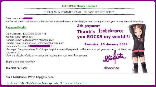 Isabelmarco 2th payment - My Isabelmarco 2th payment, after yesterday covert to premium -diansinta