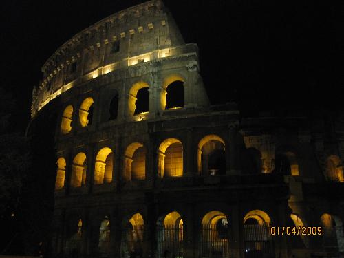 Colloseum - When one speaks about Rome, Colosseum then follows. Its just like a trip to Rome will not be complete without visiting this very famous Colloseum. Its very overwhelming in size and structure both inside and outside. Its worth visiting again at night with all the lights glow inside of it. Indeed a site to behold.