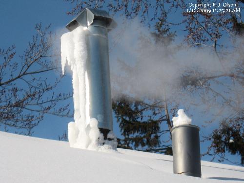 Heat and Cold - Frigid air and ice on my heat stacks Heat and Cold - Frigid air and ice on my heat stacks