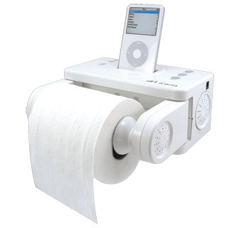 ipod + toilet tissue - have you ever seen an ipod packed with a toilet tissue?