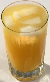 a glass of juice - A nice glass of an wonderful tangerine and orange mixing juice. Soooo good, summer or winter, full of vitamins.