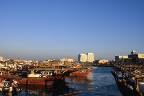 Doha Marina - Doha, boats,