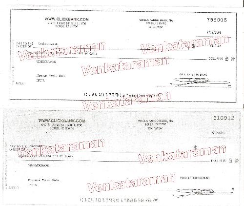 My own earnings - These two were my previous earnings as affiliate commission. I am yet to scan my third cheque. My own earnings - These two were my previous earnings as affiliate commission. I am yet to scan my third cheque.