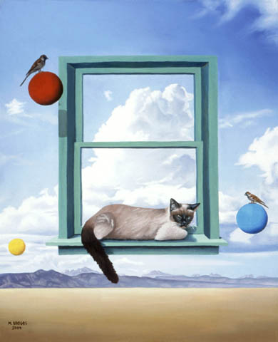 Cat In The Window - This is one of my original oil paintings.