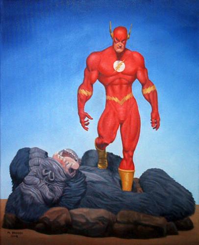 The Flash And Grodd - This is a commission piece I did.